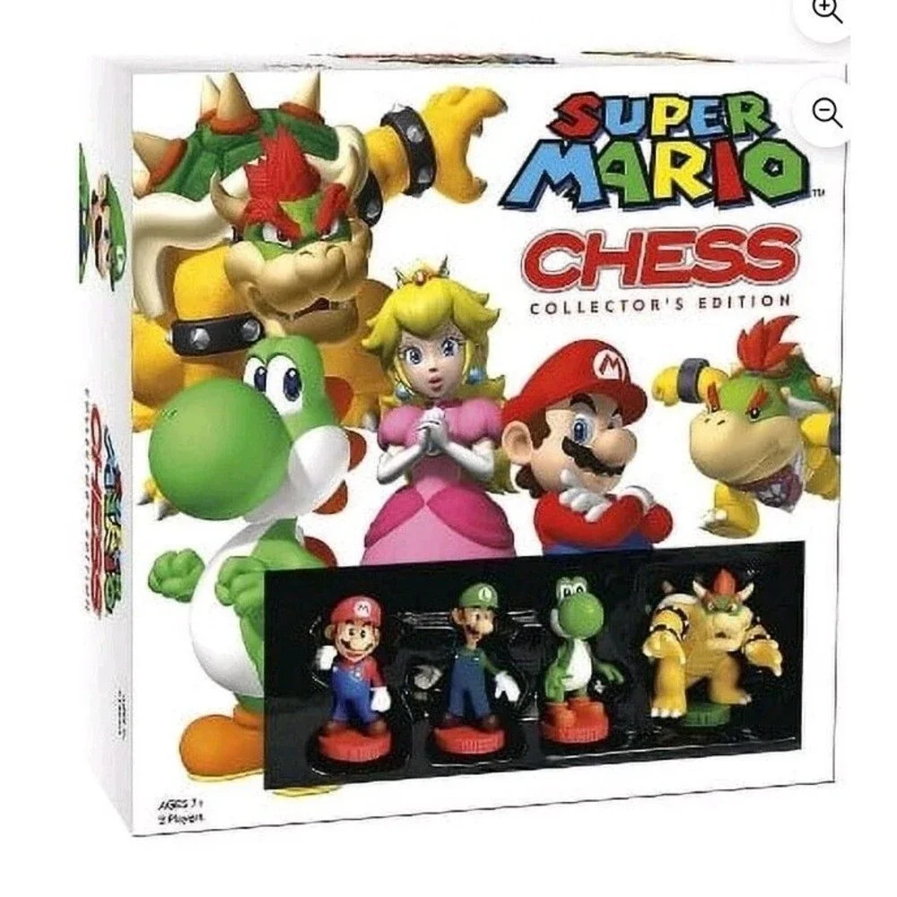 Super Mario Chess Set Collector's Edition -‎ Nintendo/USOPOLY New Free Shipping